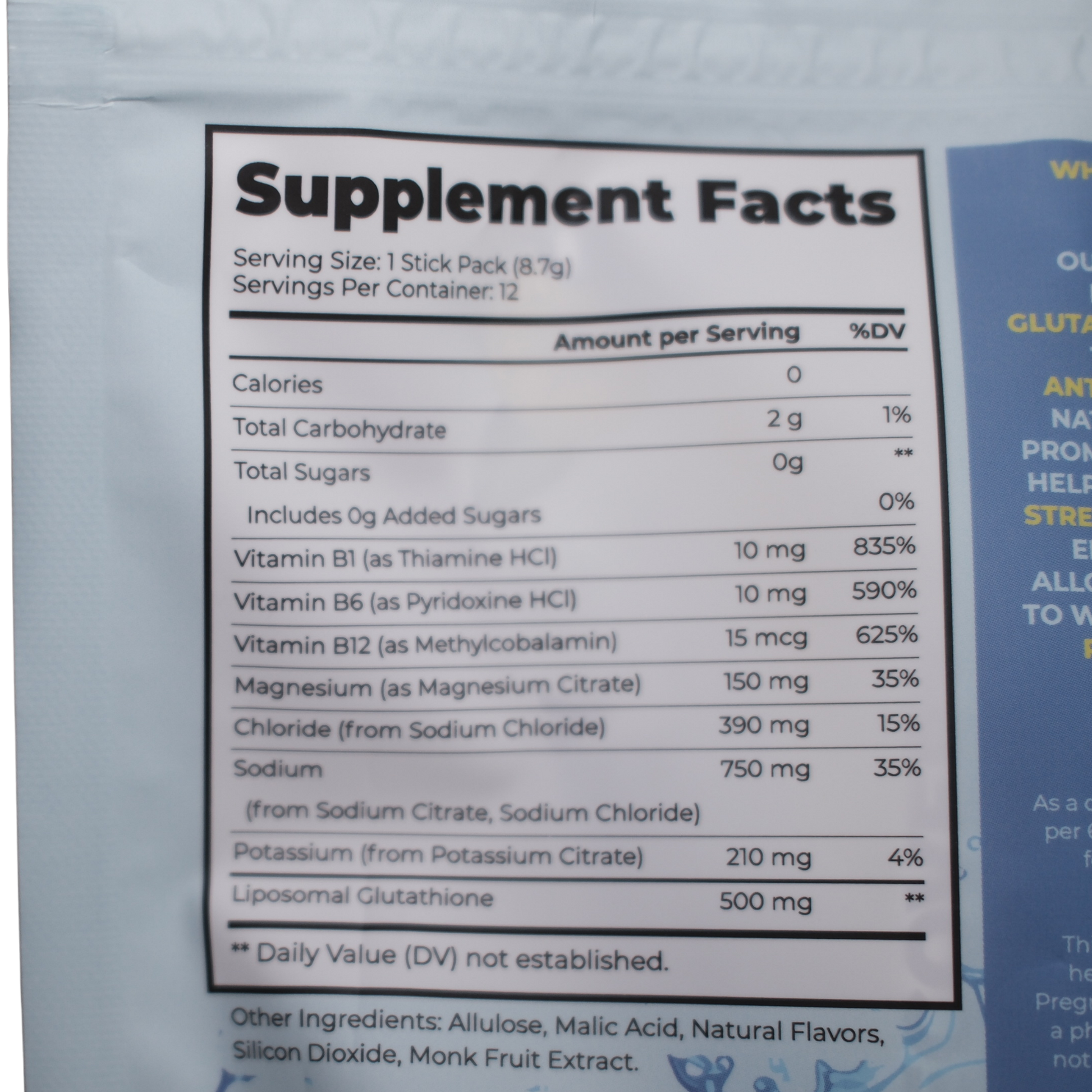 TIDEPOOL Recovery Drink Mix – Blueberry Lemon (12 Pack)