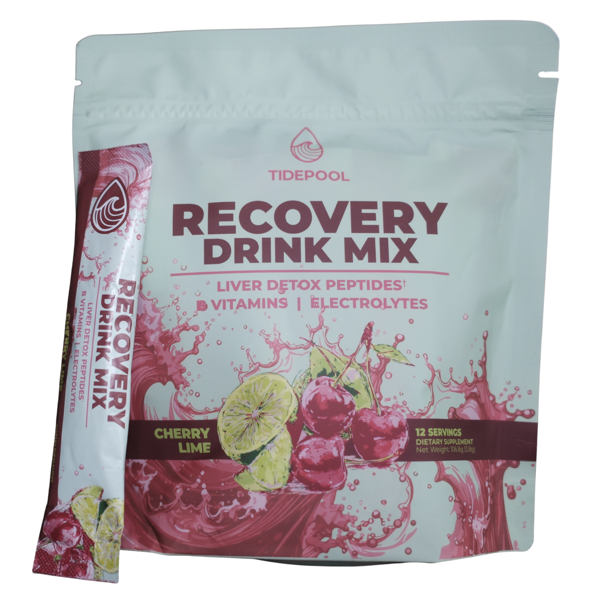 TIDEPOOL Recovery Drink Mix – Cherry Lime (12 Pack)
