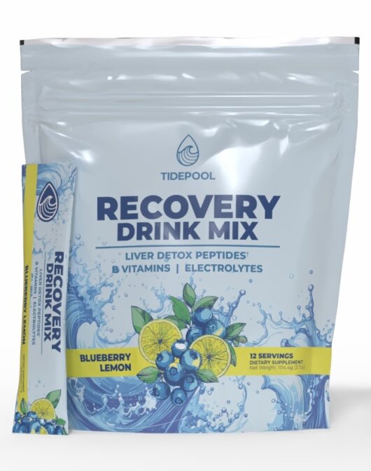 TIDEPOOL Recovery Drink Mix – Blueberry Lemon (12 Pack)